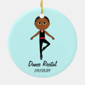 Jongen Dancer: Dance Overweging Herdenkingsornamen Keramisch Ornament (Achterkant)