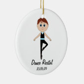 Jongen Dancer: Dance Overweging Herdenkingsornamen Keramisch Ornament (Rechts)