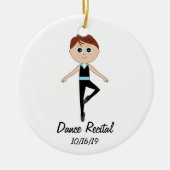Jongen Dancer: Dance Overweging Herdenkingsornamen Keramisch Ornament (Voorkant)