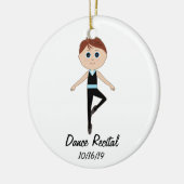 Jongen Dancer: Dance Overweging Herdenkingsornamen Keramisch Ornament (Links)