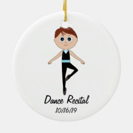 Jongen Dancer: Dance Overweging Herdenkingsornamen Keramisch Ornament