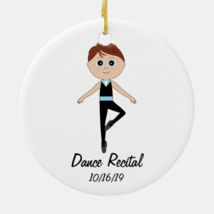 Jongen Dancer: Dance Overweging Herdenkingsornamen Keramisch Ornament