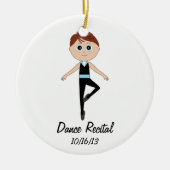 Jongen Dancer: Dance Overweging Herdenkingsornamen Keramisch Ornament (Voorkant)
