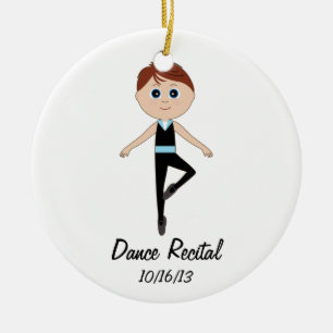 Jongen Dancer: Dance Overweging Herdenkingsornamen Keramisch Ornament