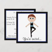Jongen Dancer: Dance Overweging Uitnodiging (Voorkant / Achterkant)