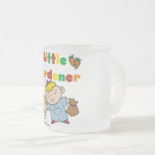 Jongen de T-shirts en de Giften van Weinig Tuinman Matglas Koffiemok (Voorkant rechts)