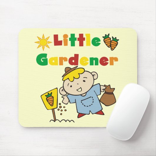 Jongen de T-shirts en de Giften van Weinig Tuinman Muismat (Met muis)