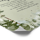 Jongen dennenboom bos berg late avond luiers poster (Hoek)