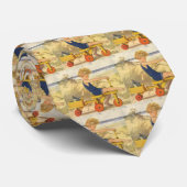  jongen die aan de strand met zandspeelgoed speelt stropdas (Opgerold)