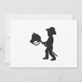 Jongen die Cowboy spelen - Kies achtergrondkleur Kaart (Achterkant)