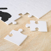 Jongen die Cowboy spelen - Kies achtergrondkleur Legpuzzel (Zijkant)