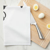 Jongen die Cowboy spelen - Kies achtergrondkleur Theedoek (Quarter Fold)