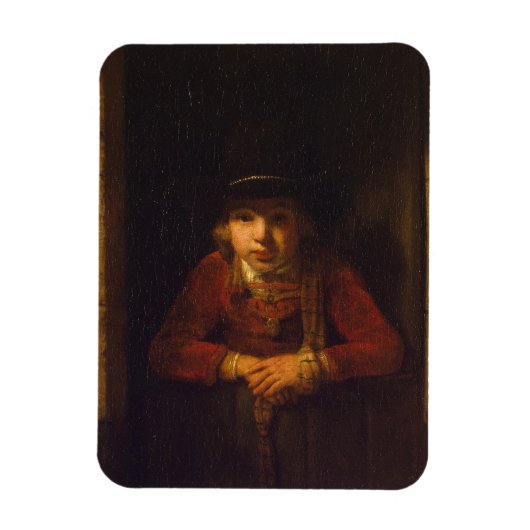 Jongen die door het Venster kijken, c.1647 Magneet (Verticaal)