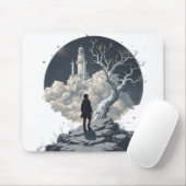 Jongen die droomt muismat (Met muis)