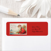  jongen die een brief aan Santa Thunder_Cove geeft Etiket (Insitu)