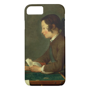 Jongen die een Castle of Cards (olie op canvas) bo Case-Mate iPhone Case