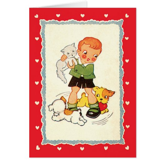  jongen die een kitten redt van race-Puppies (Voorkant)