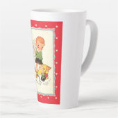  jongen die een kitten redt van race-Puppies Latte Mok (Rechterhoek)