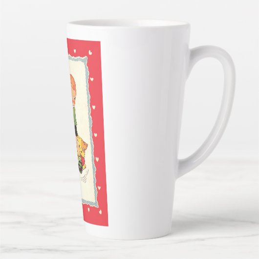  jongen die een kitten redt van race-Puppies Latte Mok (Rechts)