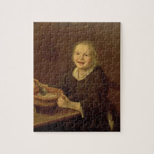 Jongen die een pap eten (olie op doek) legpuzzel