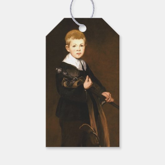 Jongen die een zwaard draagt (Edouard Manet) Cadeaulabel (Voorkant)