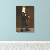 Jongen die een zwaard draagt (Edouard Manet) Canvas Afdruk (Insitu (Houten vloer))