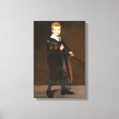 Jongen die een zwaard draagt (Edouard Manet) Canvas Afdruk (Voorkant)