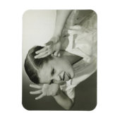 Jongen die gezicht maken magneet (Verticaal)