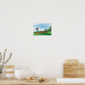 Jongen die Golf spelen Poster (Keuken)