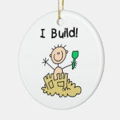 Jongen die ik bouwd keramisch ornament (Links)