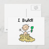 Jongen die ik bouwde Castles Tshirts en Gifts Briefkaart (Voorkant / Achterkant)