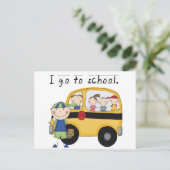 Jongen die ik ga naar T-shirts en cadeautjes op sc Briefkaart (Staand voorkant)