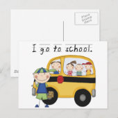 Jongen die ik ga naar T-shirts en cadeautjes op sc Briefkaart (Voorkant / Achterkant)