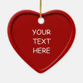 Jongen die kersthartversiering lezen 1 keramisch ornament (Achterkant)