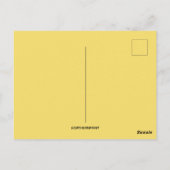 jongen die kippen eten Pasen Briefkaart (Achterkant)