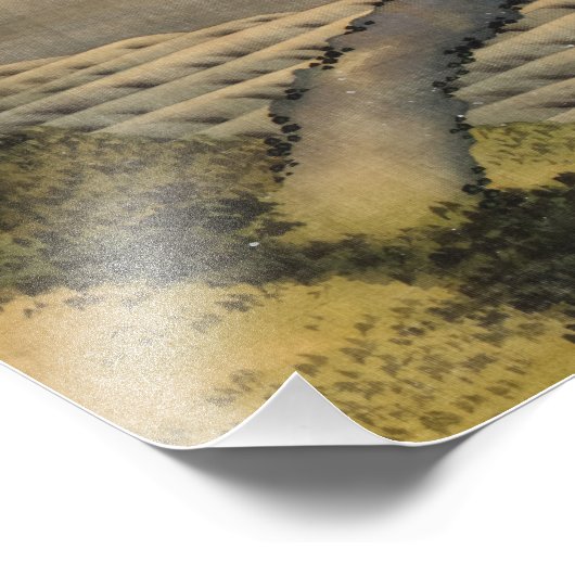 Jongen die Mount Fuji door Katsushika Hokusai beki Foto Afdruk (Hoek)