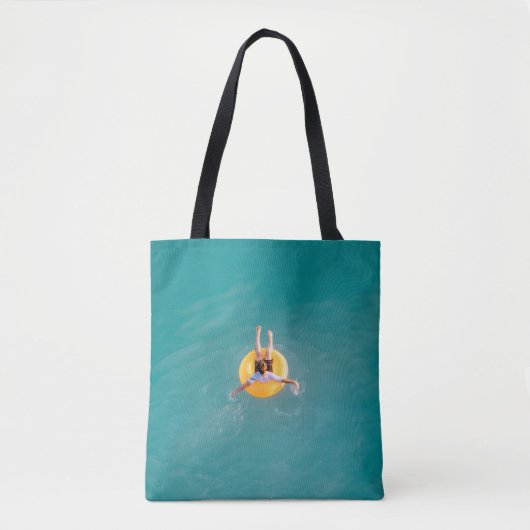 Jongen die op boei zit tote bag (Voorkant)
