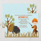 Jongen die op Bossen jagen Kaart (Voorkant / Achterkant)