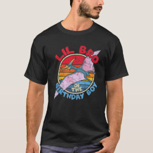 Jongen die op de dag dat ik Lil Bro I Pterodactylu T-shirt