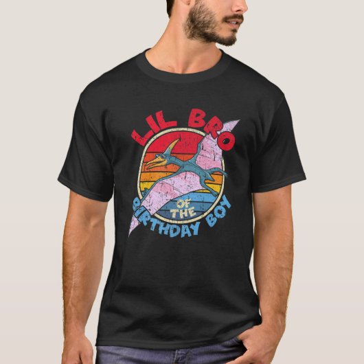 Jongen die op de dag dat ik Lil Bro I Pterodactylu T-shirt (Voorkant)