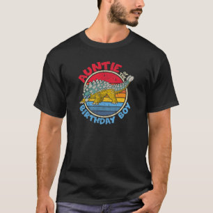 Jongen die op de dag dat ik tante I Ankylosaurus I T-shirt