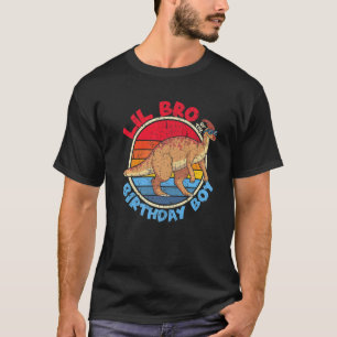 Jongen die op deze dag ik Lil Bro I Parasaurolophu T-shirt