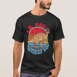 Jongen die op deze dag ik Lil Bro I Parasaurolophu T-shirt