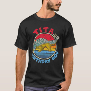 Jongen die op die dag ik Tita I Ankylosaurus I Fam T-shirt