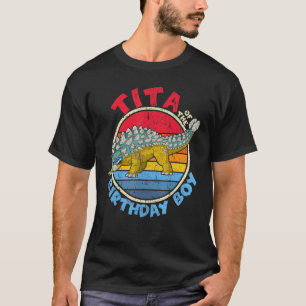 Jongen die op die dag ik Tita I Ankylosaurus I Fam T-shirt