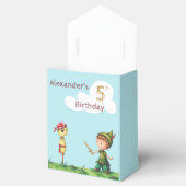 Jongen die piraten spelen met de carecrow Pirate B Bedankdoosjes (Geopend)