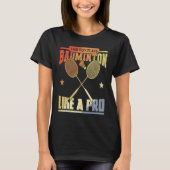 Jongen die Plays Badminton T-shirt (Voorkant)