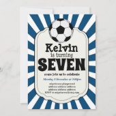 jongen die SEVEN Voetbal nodigt uit Kaart (Voorkant)