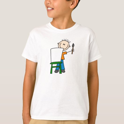 Jongen die shirt schildert (Voorkant)