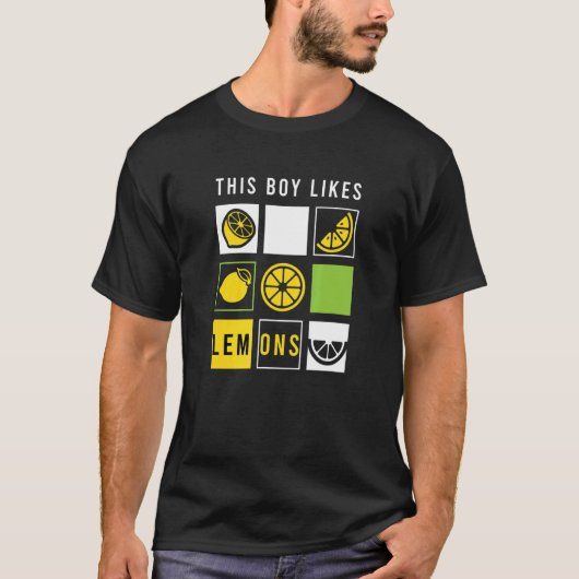 Jongen die van Lemons Summer Lemonade eten T-shirt (Voorkant)